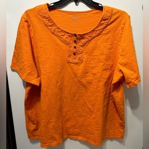 3X Liz & Me for Catherine’s Orange Blouse